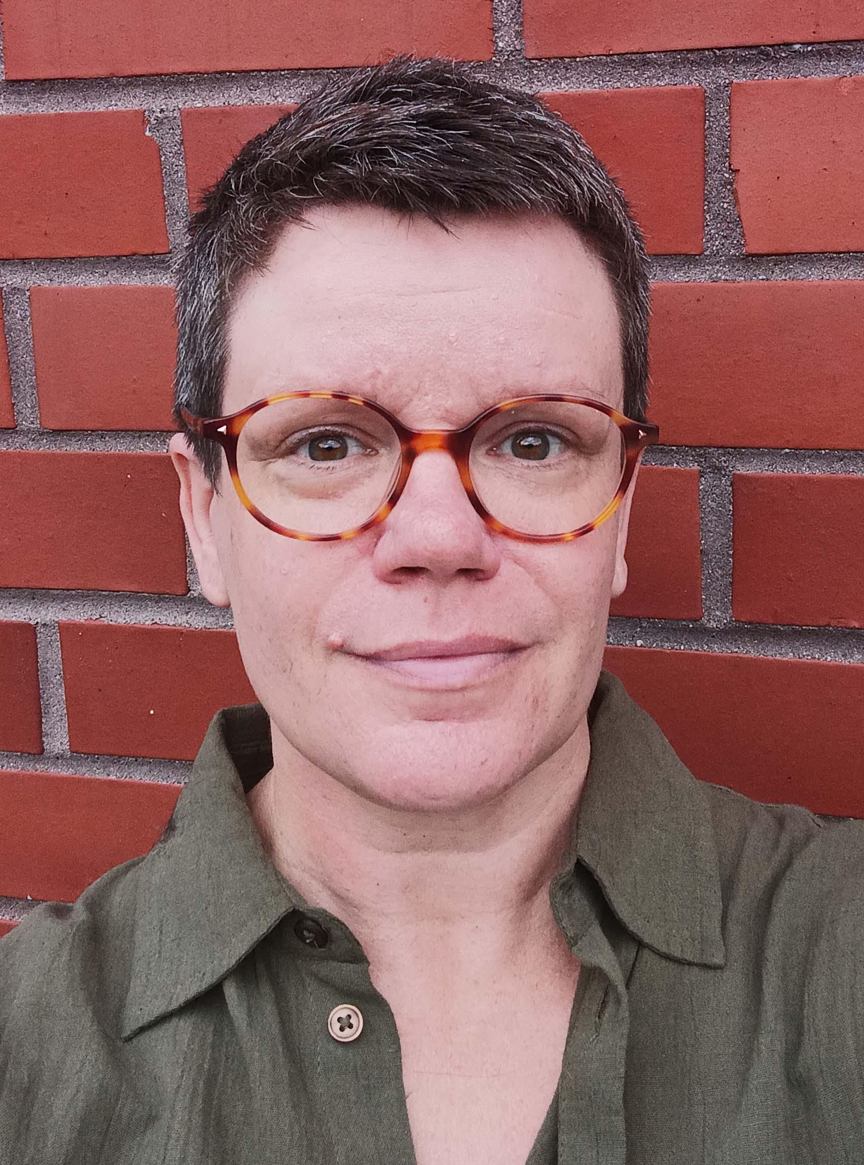 Keski-ikäinen nainen. Lähikuva.