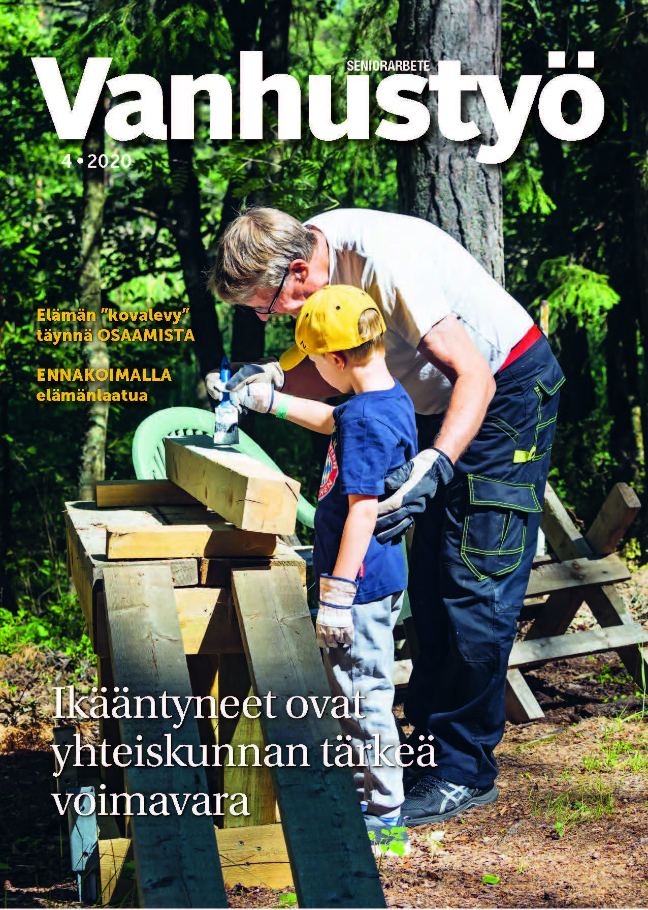 Vanhustyö-lehti numero 4/2020 kansikuva - tietoa ammattilaisille.