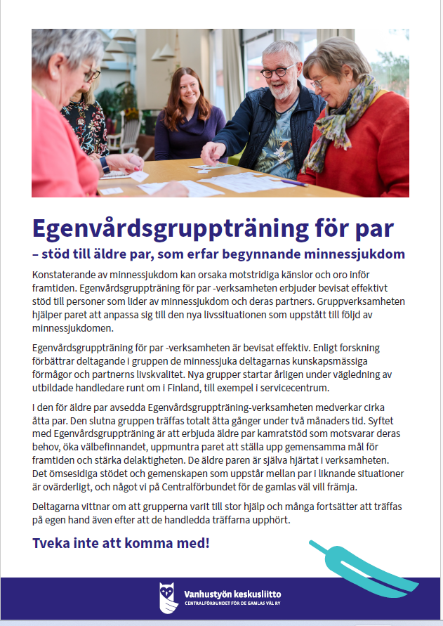 Egenvårdsgruppträning.