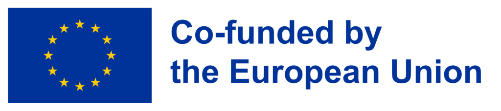 Logo with EU flag and text Co-funded by the European Union